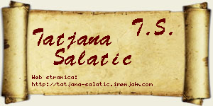 Tatjana Salatić vizit kartica
